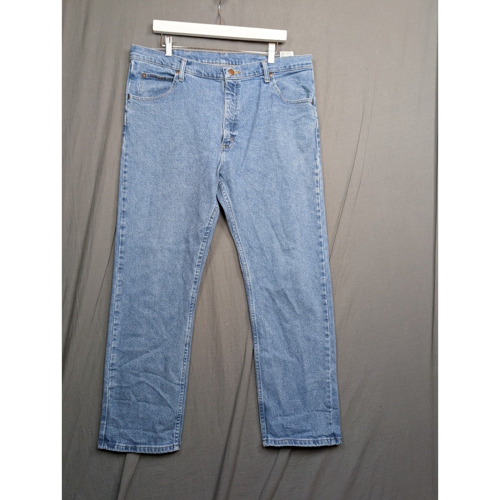 Wrangler Jeans Mens 38x 30 Blue Straight‎ Cowboy Western Rodeo